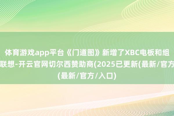 体育游戏app平台《门道图》新增了XBC电板和组件干系联想-开云官网切尔西赞助商(2025已更新(最新/官方/入口)