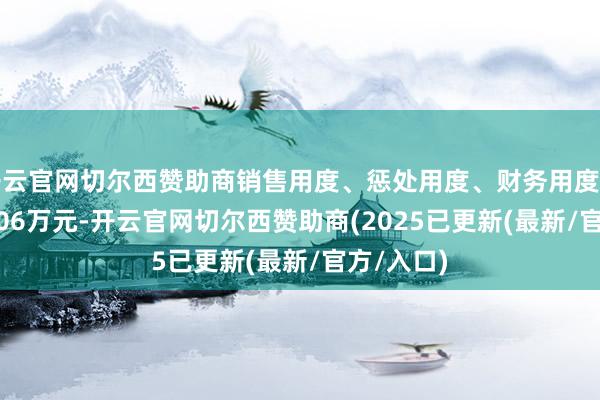 开云官网切尔西赞助商销售用度、惩处用度、财务用度共计2684.06万元-开云官网切尔西赞助商(2025已更新(最新/官方/入口)